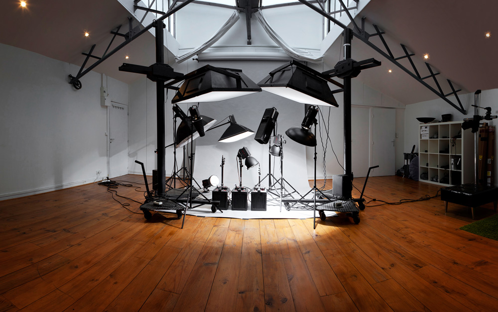 Studio Photo Avec Matériel D'éclairage